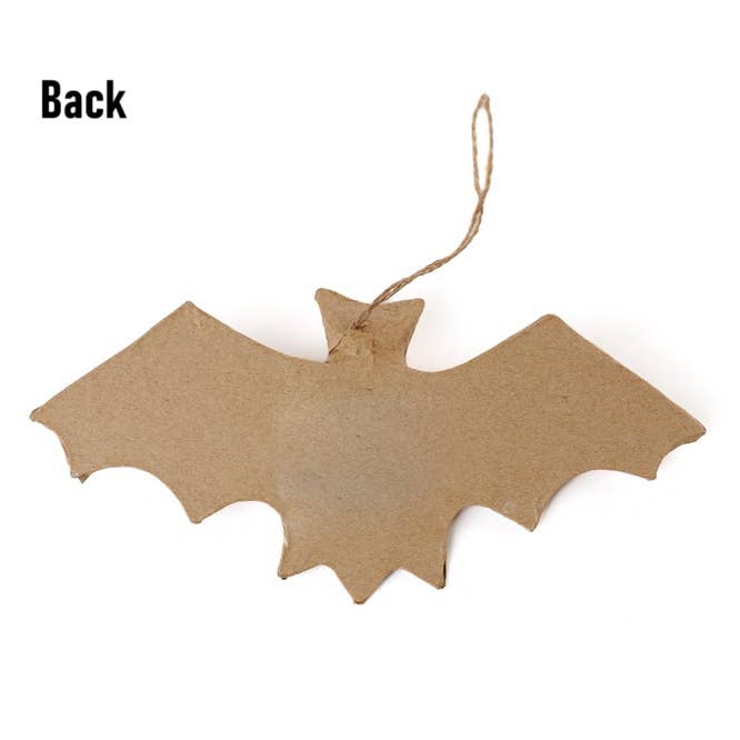 Factory Direct Craft - Premade Unfinished Paper Mache Halloween Bat - 8-1/2" x 4"