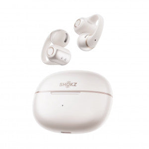 Shokz OpenDots 2 Open-Ear Clip-On True Wireless Bluetooth Earbuds Pearl White (EA1)