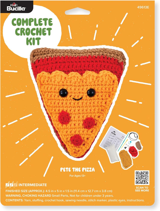 Bucilla Pete The Pizza Complete Crochet Kit