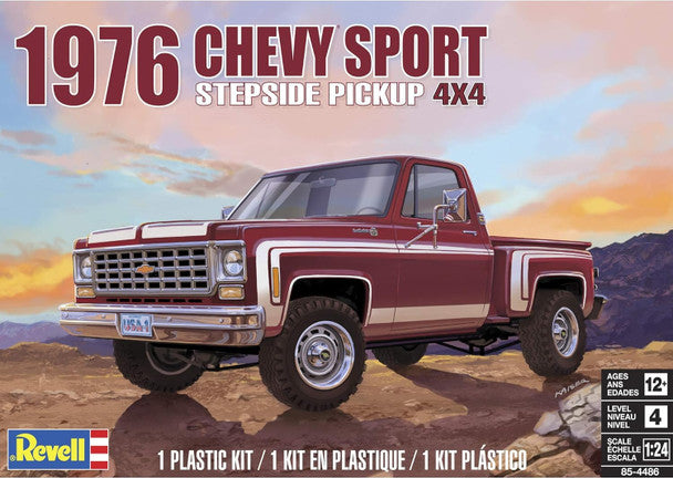 Revell 1976 Chevy Sport Stepside Pickup 4x4 Model