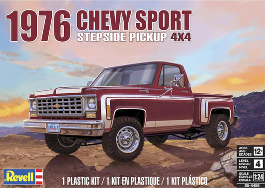 Revell 1976 Chevy Sport Stepside Pickup 4x4 Model