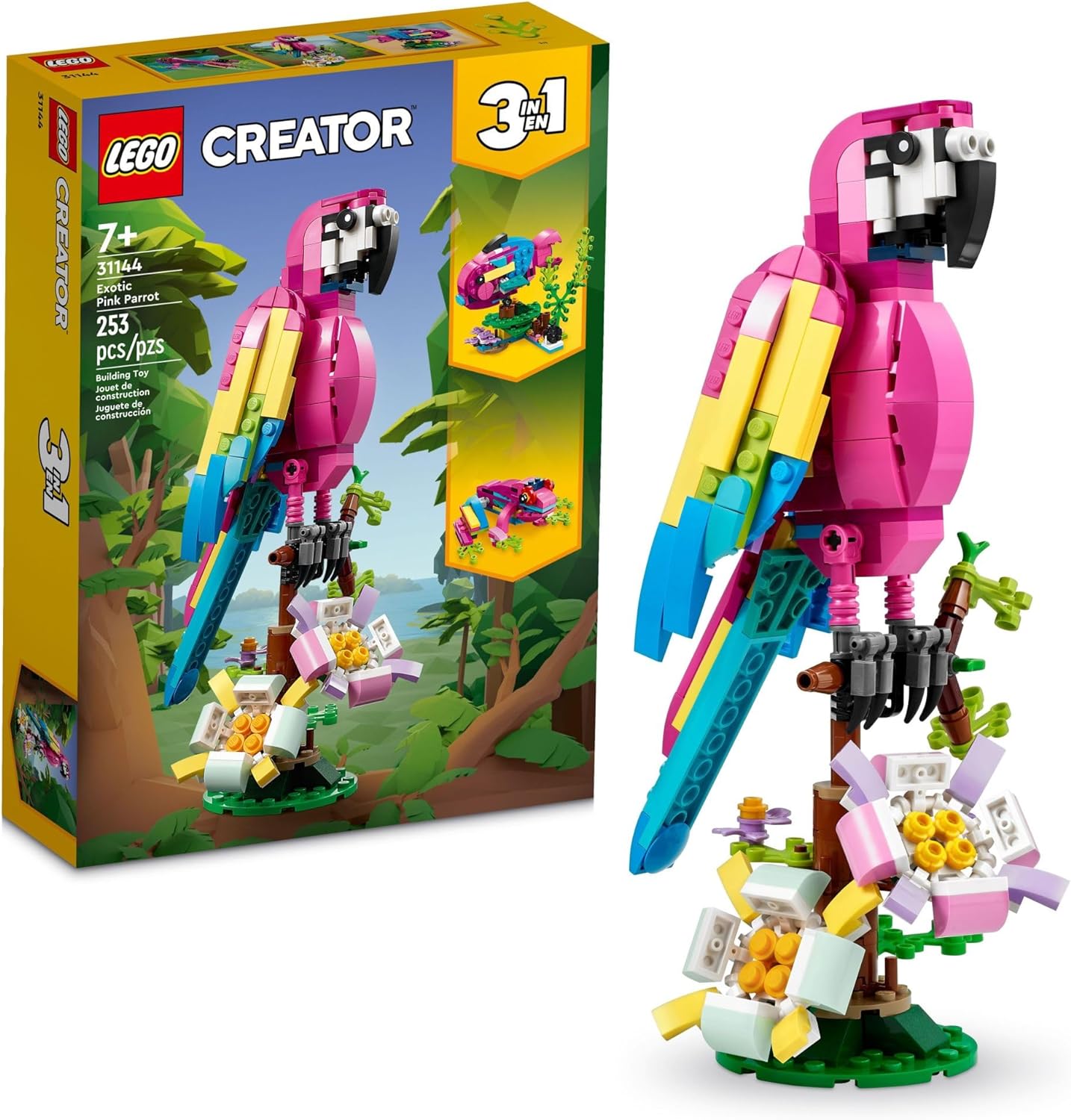 Lego Creator : 3 in 1 Exotic Pink Parrot