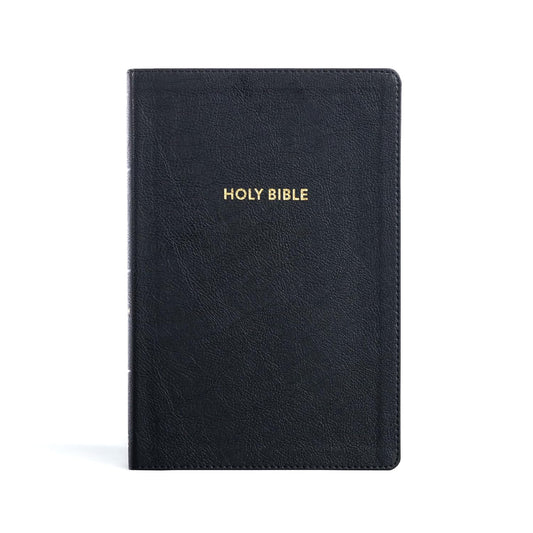 KJV Rainbow Study Bible - Black Leathertouch Indexed