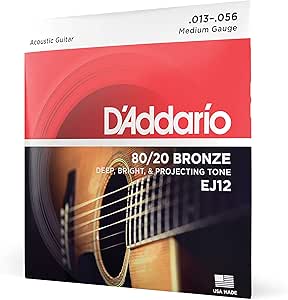 D'addario 80/20 bronze medium gauge .013-.056 EJ12