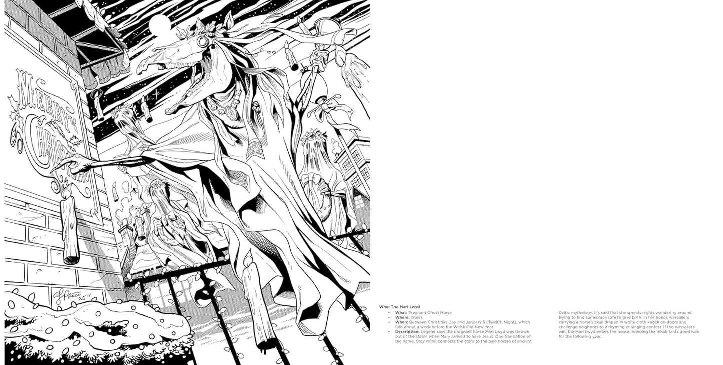 A Creepy Krampus Coloring Book