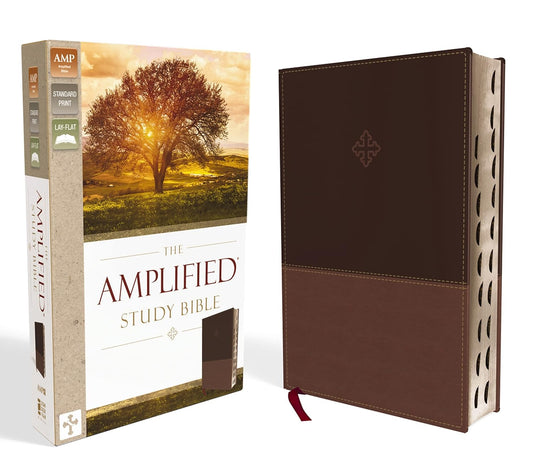 The Amplified Study Bible, Leathersoft, Brown, Thumb Indexed