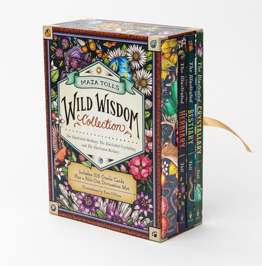 Maia Toll's Wild Wisdom Collection: Three Book Set; Includes 108 Oracle Cards plus a Fold-Out Divination Mat