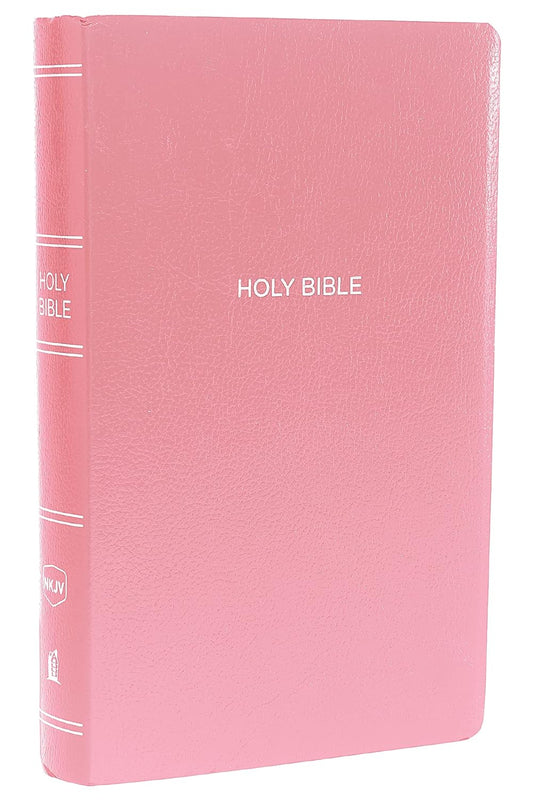 NKJV, Gift and Award Bible, Leather-Look Pink