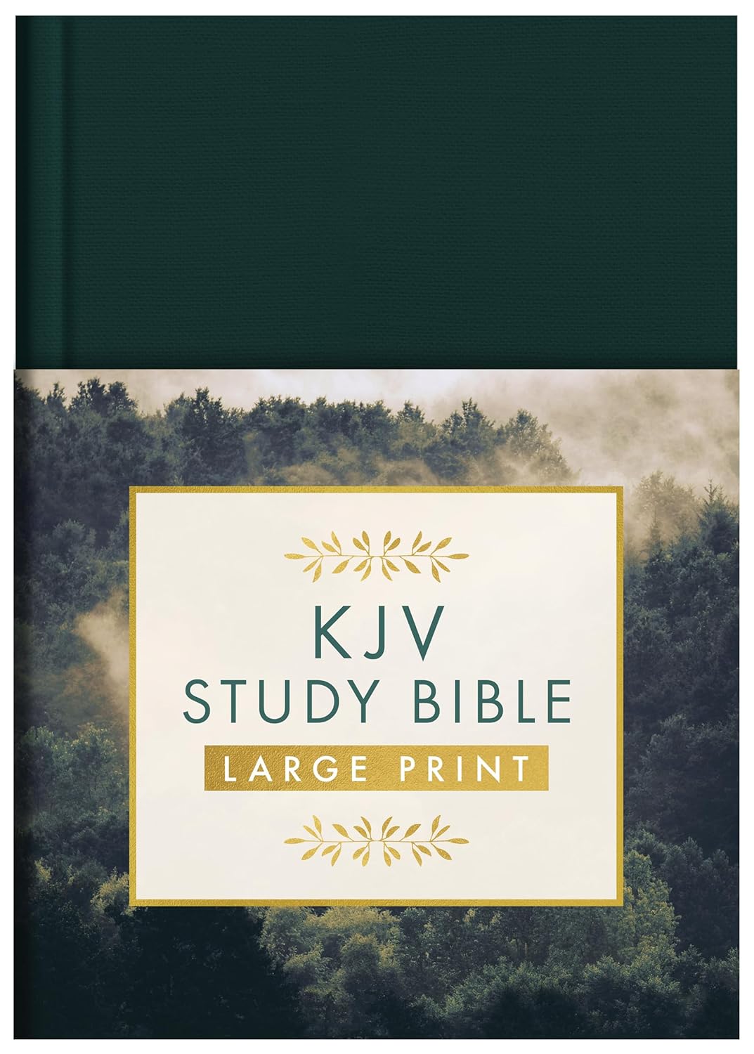 KJV STUDY BIBLE LG PRINT GOLD/SPRUCE EDITION