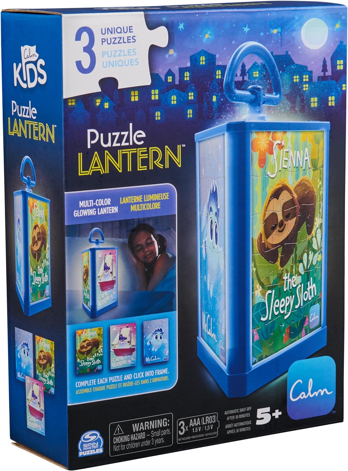 Spin Master Games : Clam App 3 in 1 Glowing Lantern 24 Piece Puzzles