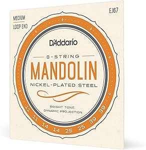 D'addario 8-string mandolin nickel plated steel strings EJ67