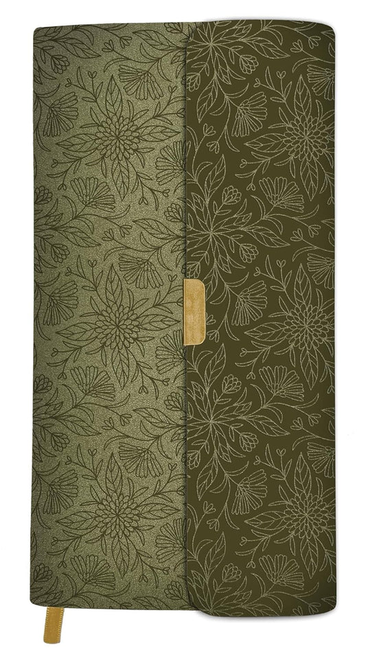 KJV Compact Bible - Olive Petals