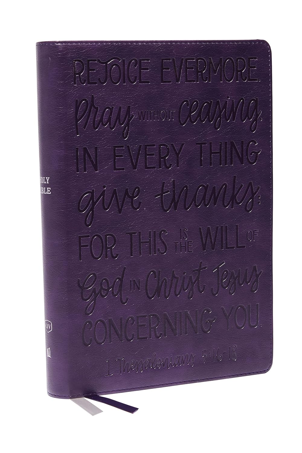 KJV Holy Bible : Large Print W/ 53,000 Cross References, Purple Leather Soft