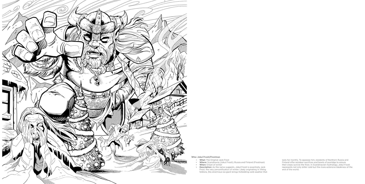 A Creepy Krampus Coloring Book