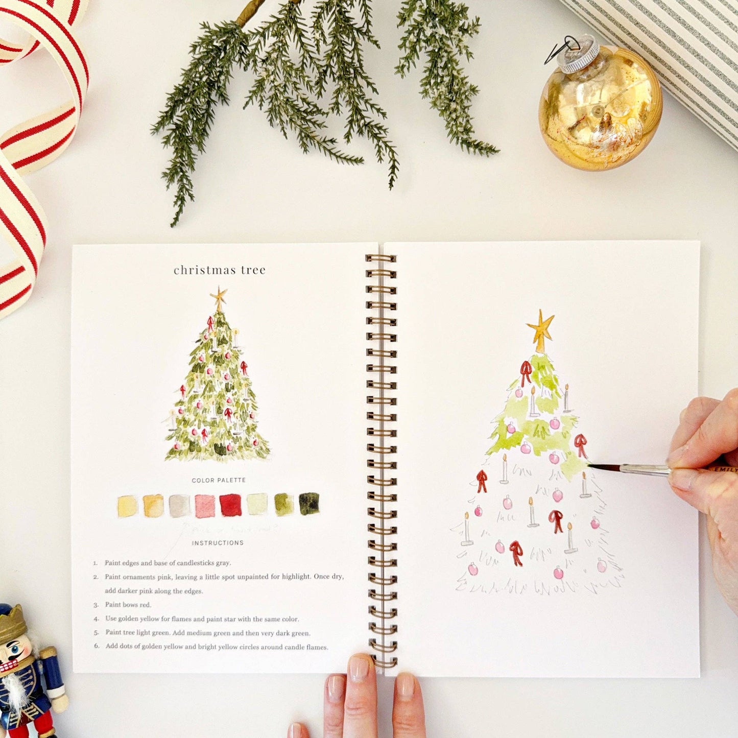 Emily Lex Studio - Watercolor Workbook Nutcracker
