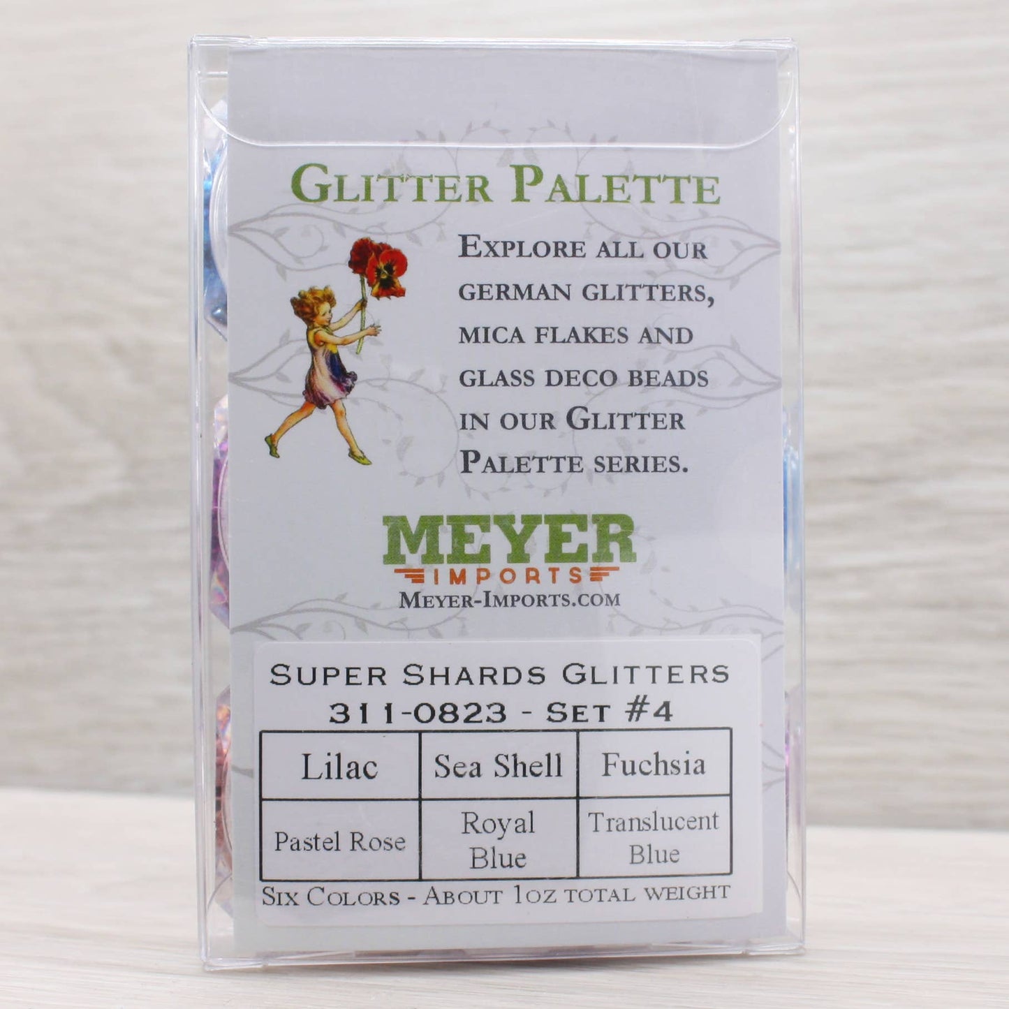 Meyer Imports : Super Shards - Pinks and Blues - 6 Glitters