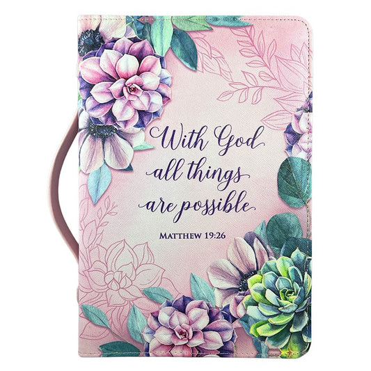 With God All Things Are Possible Bible Cover