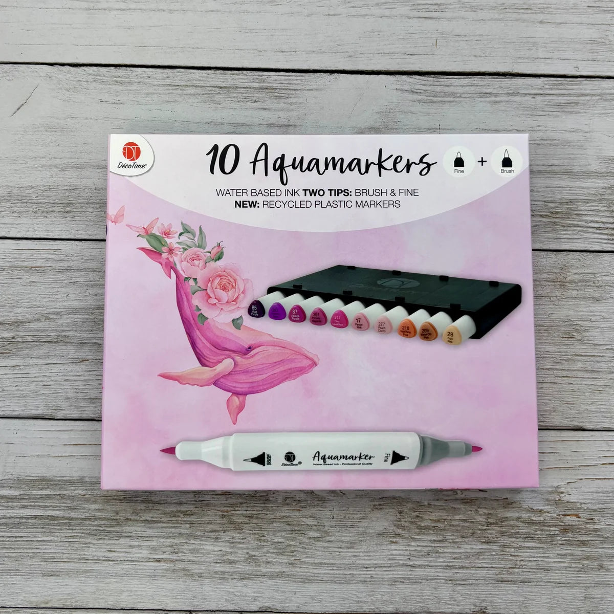 Decotime - Aquamarkers - Essential Collection, Pink 10pcs