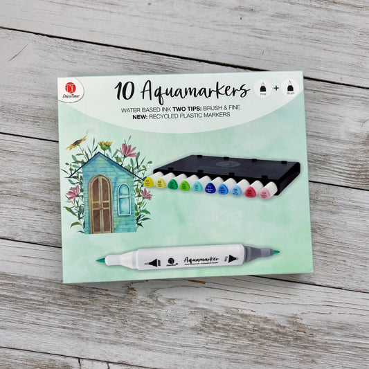 cotime - Aquamarkers - Essential Collection, Green 10pcs