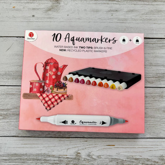Decotime - Aquamarkers - Essentials Collection, Rose 10pcs