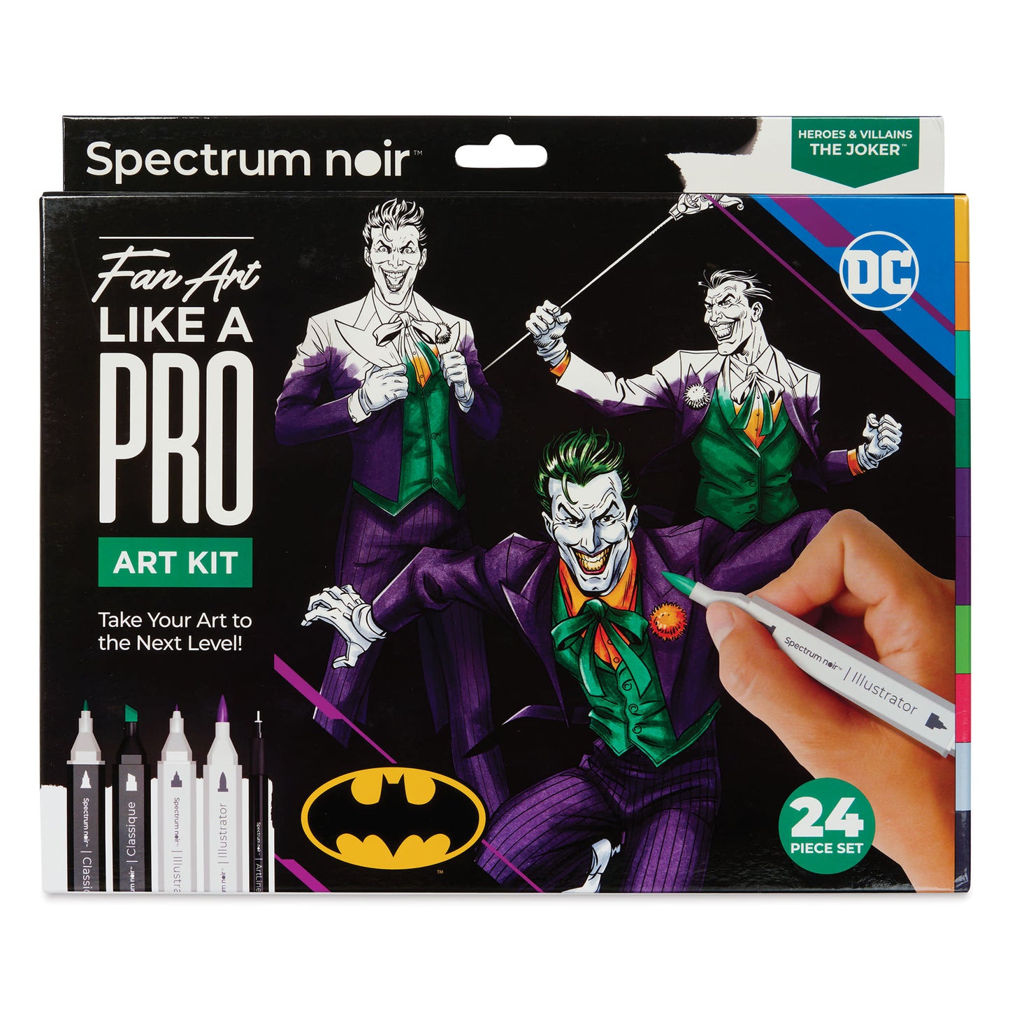 Spectrum Noir Heroes and Villains Pro Fan Art Markers Kit