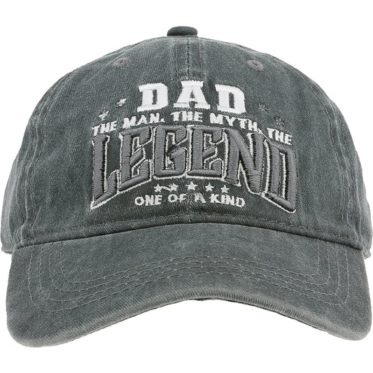 Dad Dark Gray Washed Cotton Twill Hat