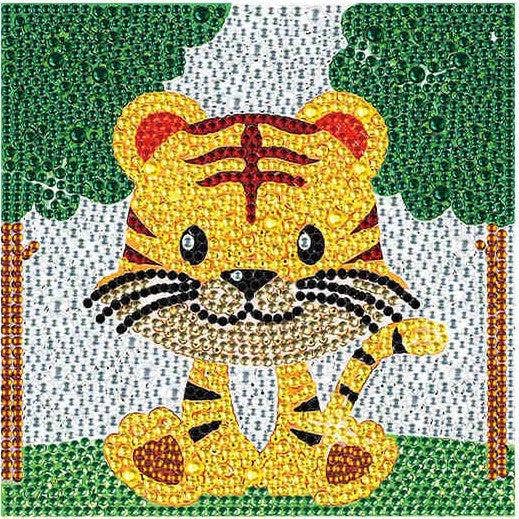 Diamond Brands - Crystal Tiger Diamond Painting Kid's Kit