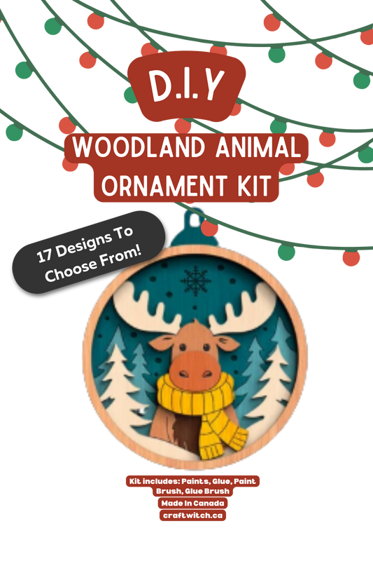 The Craft Witch - Moose Winter Wonderland Ornament Kit