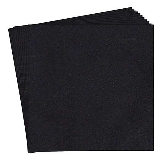 Single Piece Felt 9x12" Black