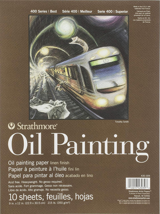 Strathmore 400 Series Oil Painting Pad 9x12" 10 sheets