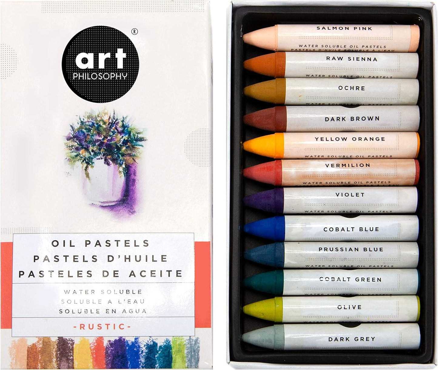Art Philosophy - Oil Pastel - Water Soluble : Colour Variety