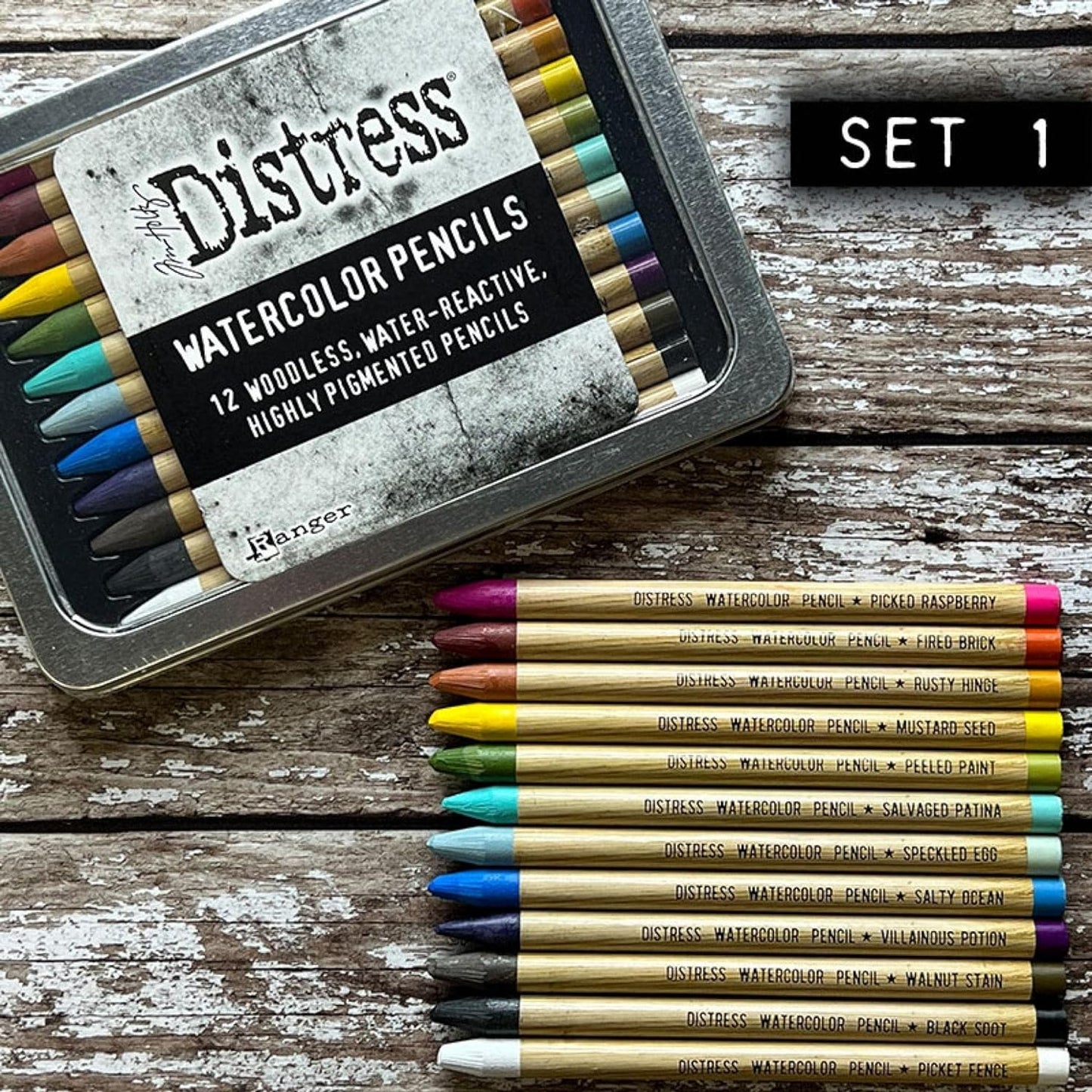 Distress Watercolour Pencils Kits