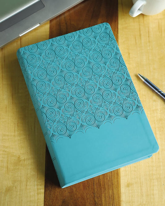 NIV Super Giant Print Reference Bible - Teal Soft Leather