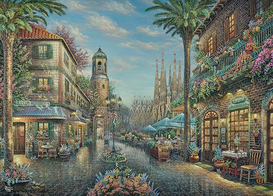 Ceaco - Thomas Kinkade - Spanish Café - 1000 Piece Jigsaw Puzzle