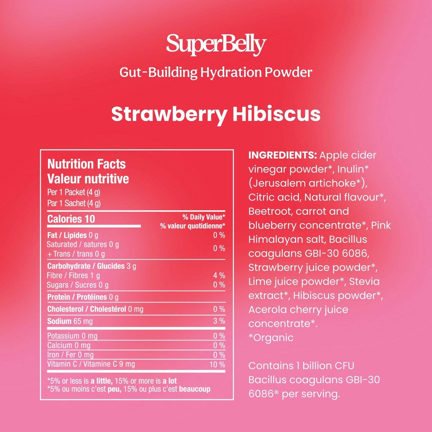 Blume : SuperBelly Hydration & Gut Building, Strawberry Hibiscus