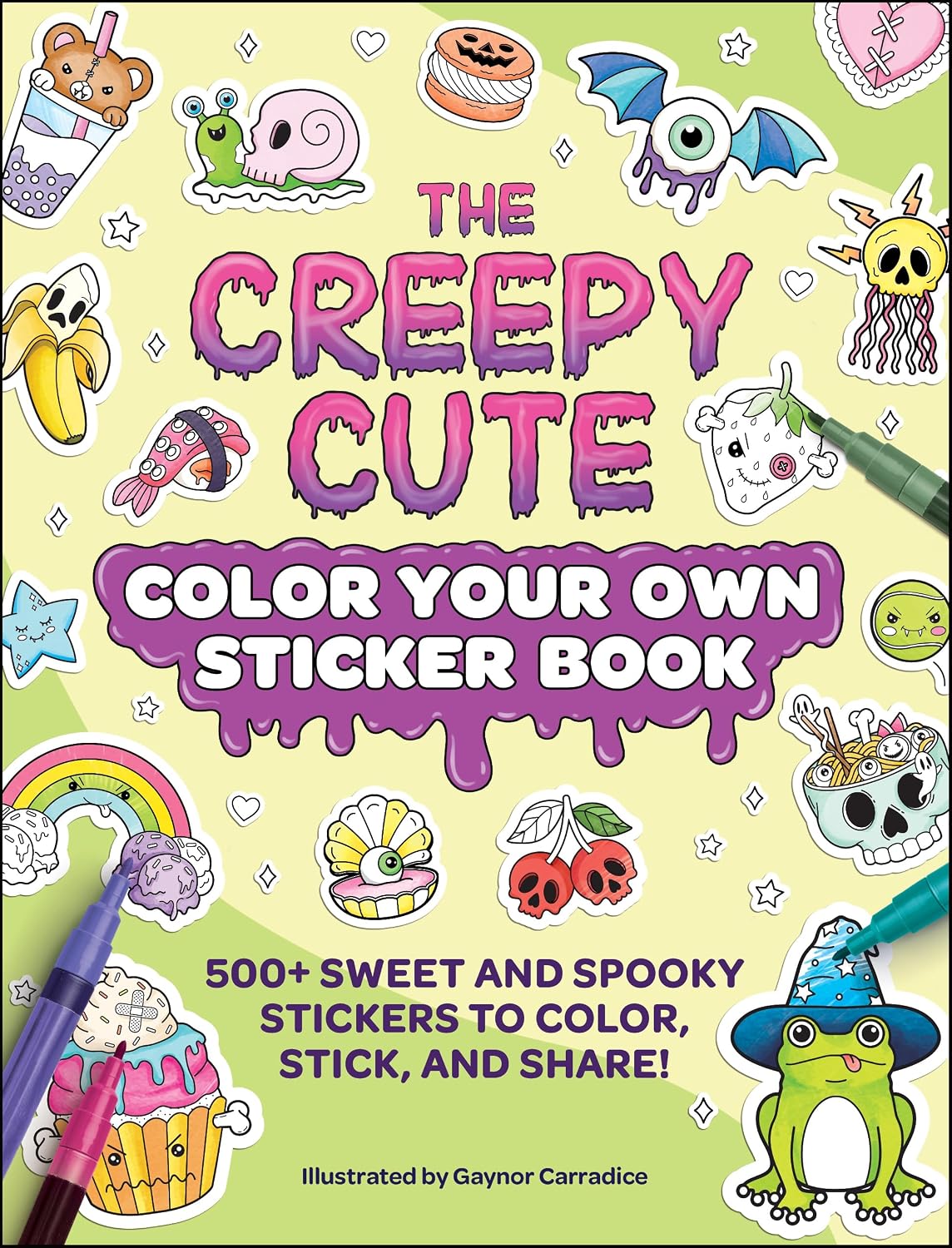 The Creepy Cute Color Your Own Sticker Book