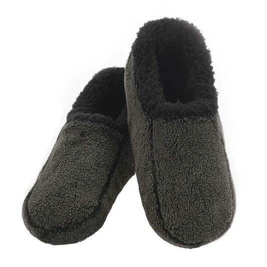 Snoozies! - Men's Two Tone Black - Size Variety