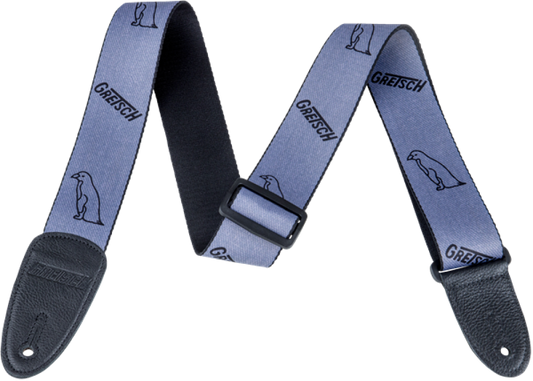 GRETSCH GREY PENGUIN GUITAR STRAP