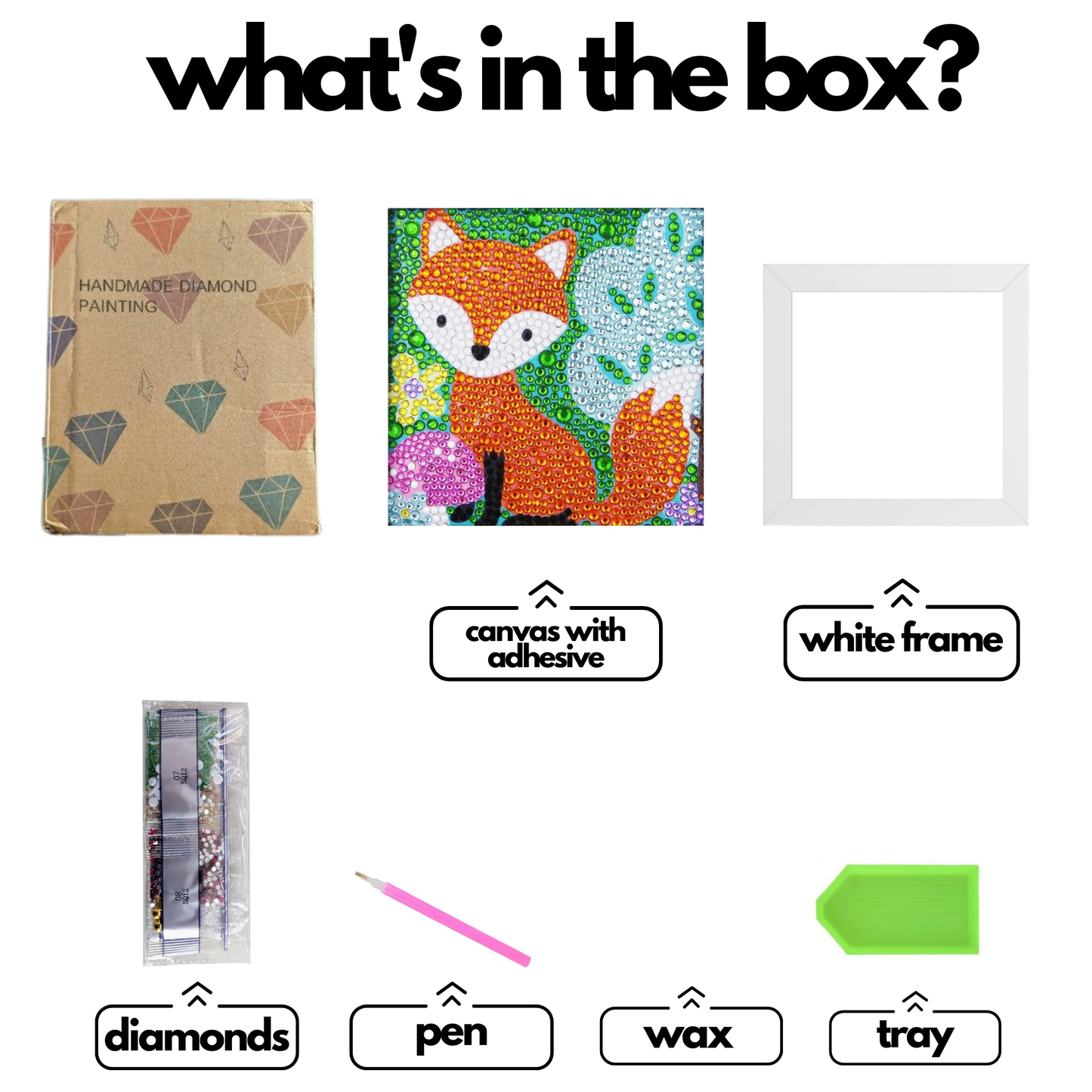 Diamond Brands - Fox Diamond Painting Kid's Kit