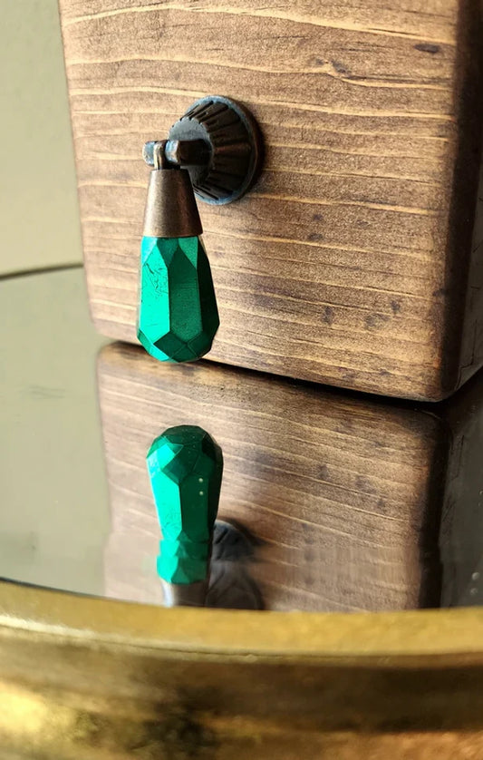 Undead Hardware - Scarab Glass Drop Pull Single Knob