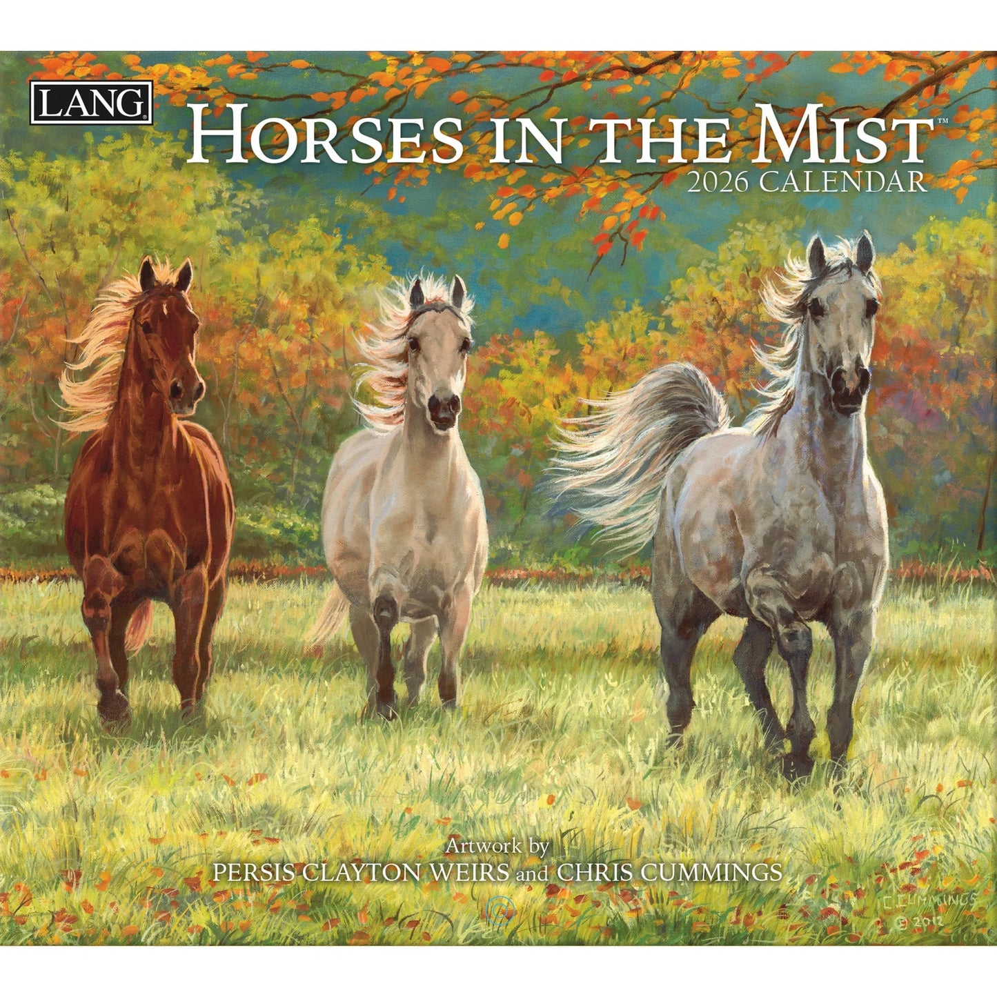 Lang 2026 Horses In The Mist Calendar
