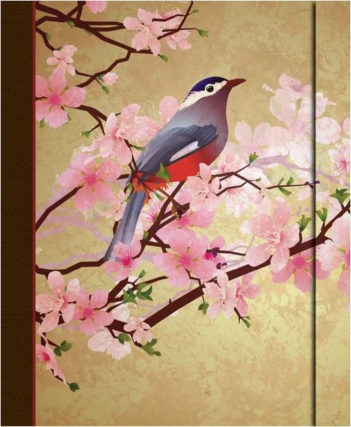 Sakura Bird Large Journal