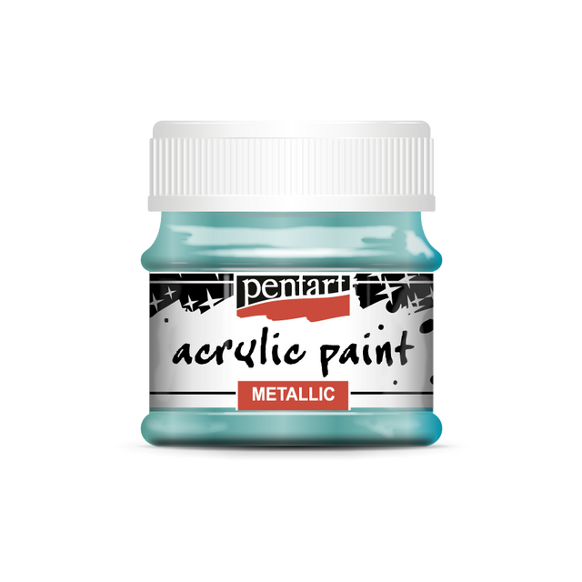 Pentart Metallic Acrylic Paints : Colour Variety 50ml