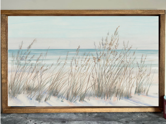 Stir Crazy Signs - Ocean Hiding Farmhouse Sign 12x8"