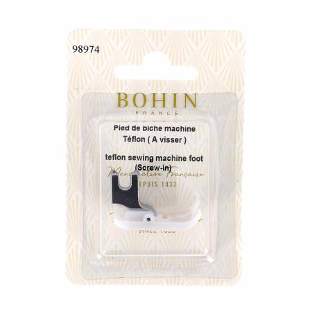 Bohin - Teflon Non-Stick Low Shank Sewing Machine Presser Foot