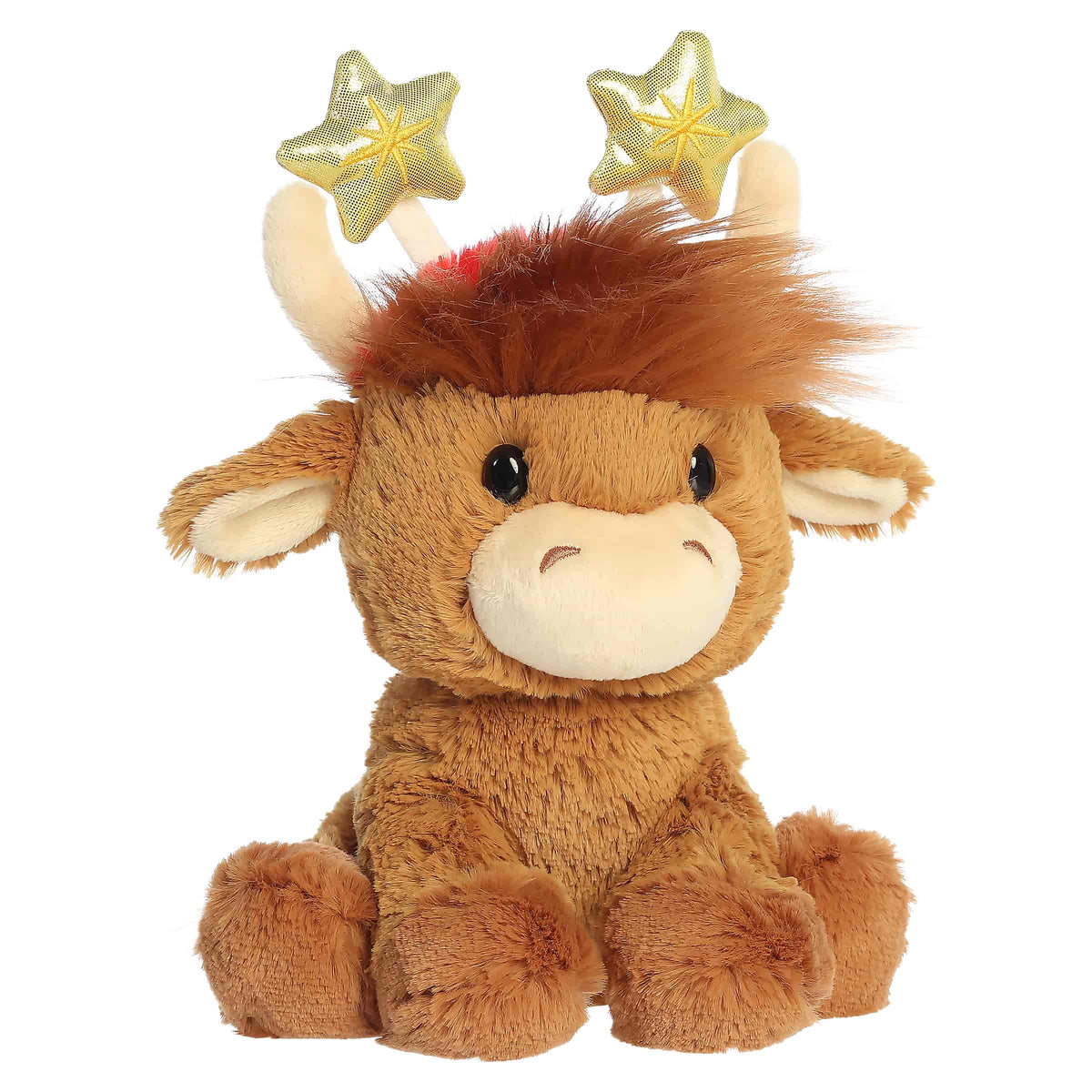 8.5"  Scott Hoghland Cow Holiday Cheer Plush