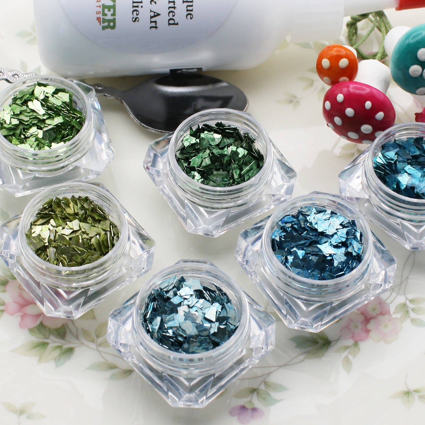 Meyer Imports : Super Shards - Blues & Greens - 6 Glitters