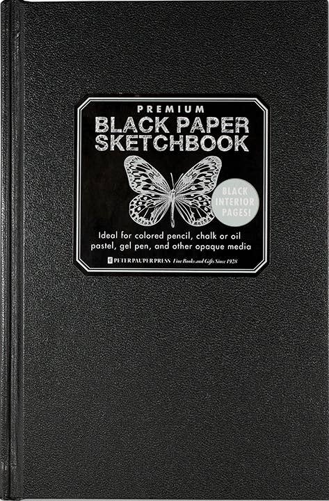 Peter Pauper Press - Premium Black Paper Sketchbook