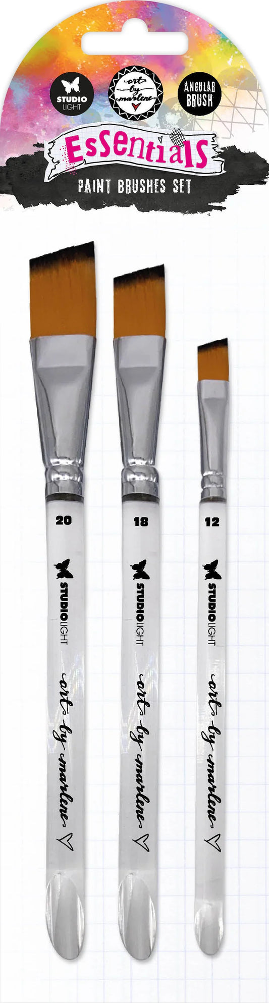 Studio Light - Art by Marlene - Brushes Soft Nylon Flat bevel 3pcs
