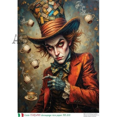 AB Studios - Mad Hatter Style Character A4 Rice Paper